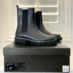 NEW J. Crew Jaden Chelsea Lug Sole Boot Black